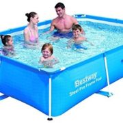 Best Swimming Pool for Garden Bestway Steel Pro Power Pro Frame Pool 2.59m x 1.70m x 61cm - blue - above ground pools (Frame, Rectangular, Blue, Steel, PVC, Full color box)  