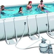 Best Swimming Pool for Garden Bestway Power Steel Rectangular Pool 18ft x 9ft 48" - 56466  