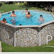 Best Swimming Pool for Garden Steel Pool stone effect GRE Iraklion 350  