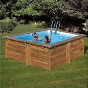 Best Swimming Pool for Garden Green Square Pool Carra, LxHxB: 267X267X116 267 cm cm, 7 Pieces, 267 cm, 116 cm  